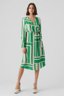 Robe &agrave; manches longues - vert