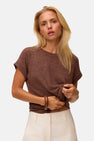 Top uni manche courte brun - VERO MODA®
