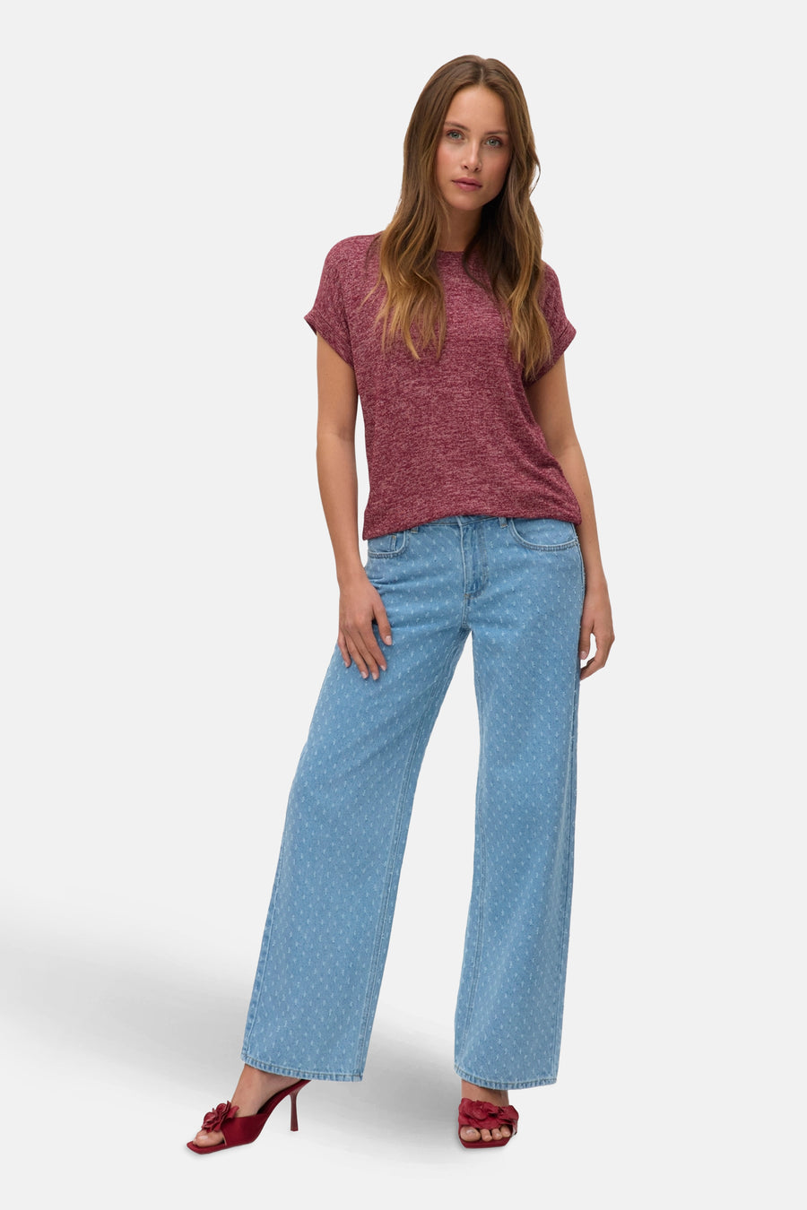 T-shirt à manches courtes - rouge - VERO MODA®