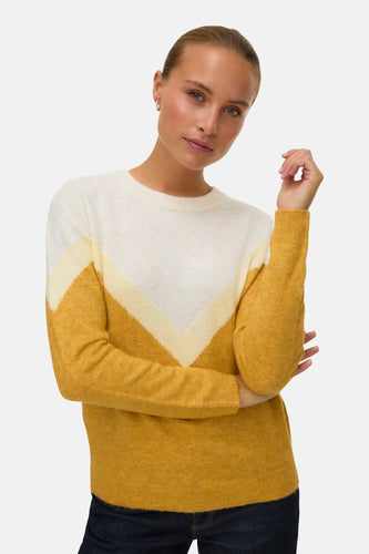 Pull à col rond - Jaune - VERO MODA®