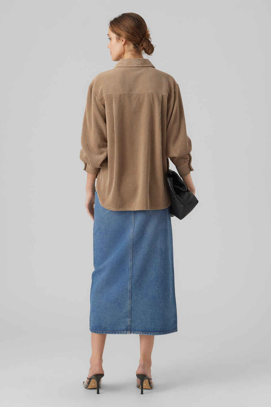 Chemise &agrave; manches longues - argent