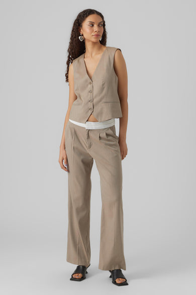 Pantalon costume - brun