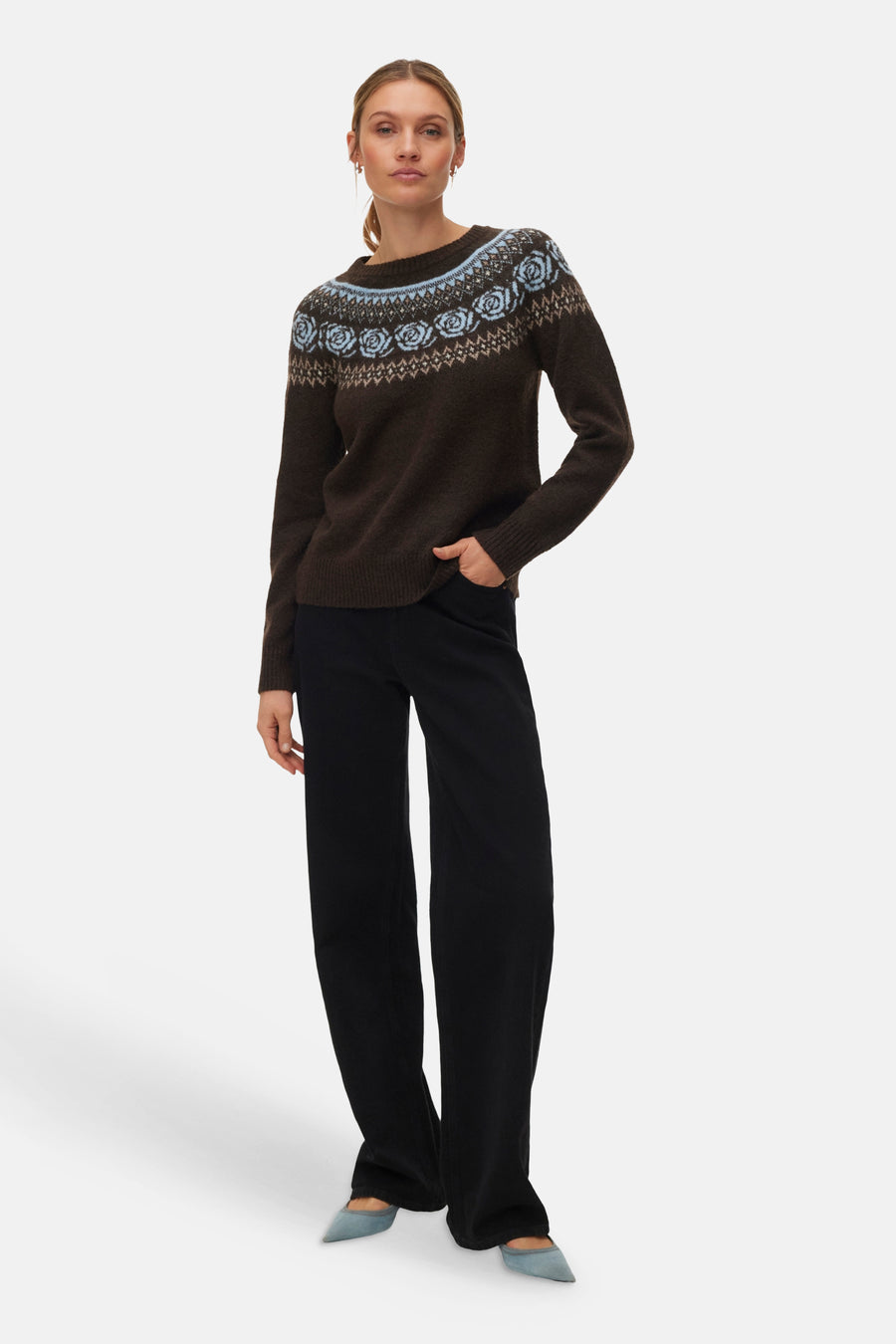 Pull col O brun - VERO MODA®
