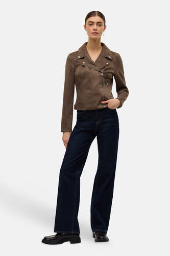Veste en cuir brun - VERO MODA®