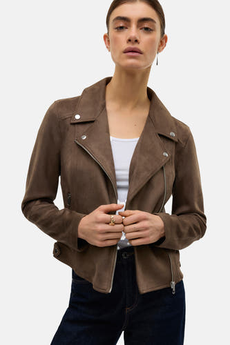 Veste en cuir brun - VERO MODA®