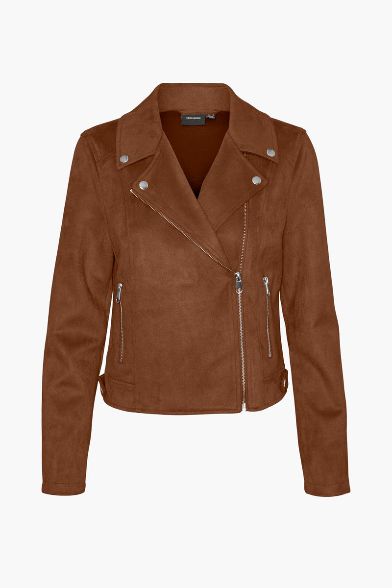 Veste en cuir brun - VERO MODA®