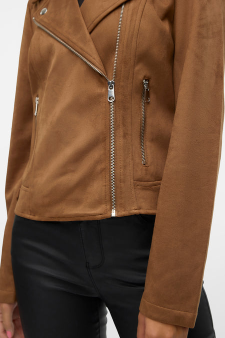 Veste en cuir brun - VERO MODA®