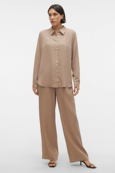 Chemise &agrave; manches longues - argent