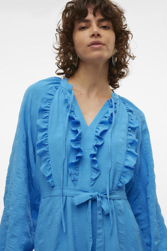 Robe &agrave; manches longues - bleu - VERO MODA® - 6