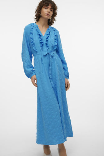 Robe &agrave; manches longues - bleu - VERO MODA® - 6