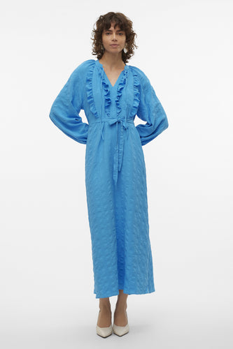 Robe &agrave; manches longues - bleu - VERO MODA® - 6