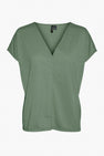 VMJOY LINNEN SS V-NECK TOP GA JRS
