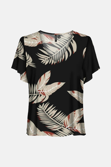 VMEASY JOY V-NECK SS BLOUSE WVN GA