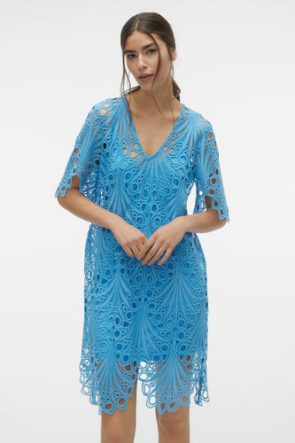 VMNIKKI LACE 2/4 SHORT DRESS WVN - VERO MODA®