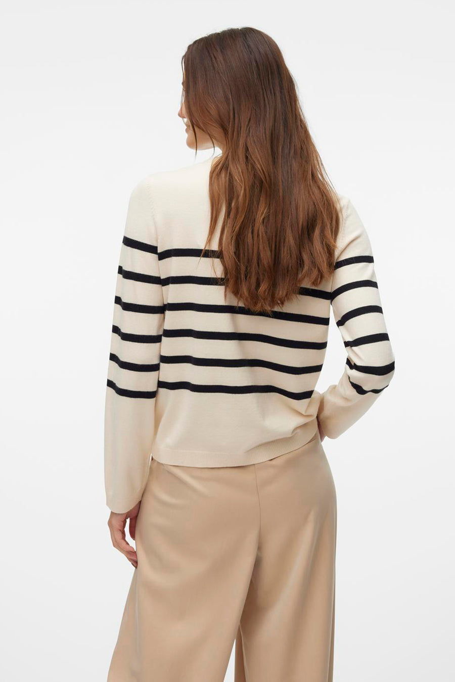 Pull à col rond - écru - VERO MODA®