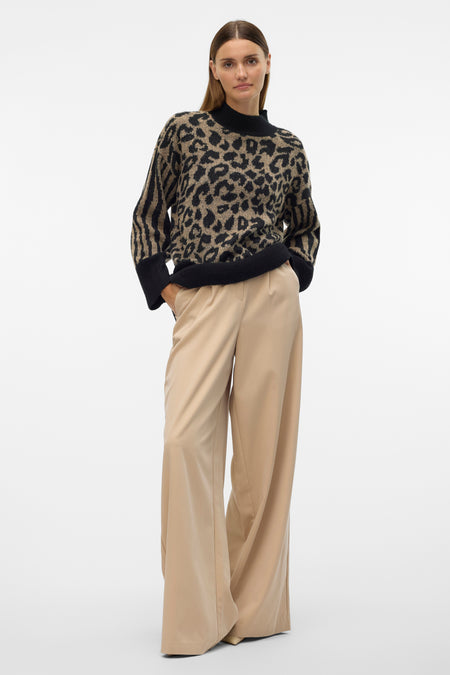 Pull à col rond - noir