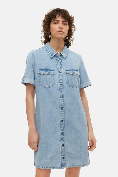 Robe à manches courtes - light blue denim