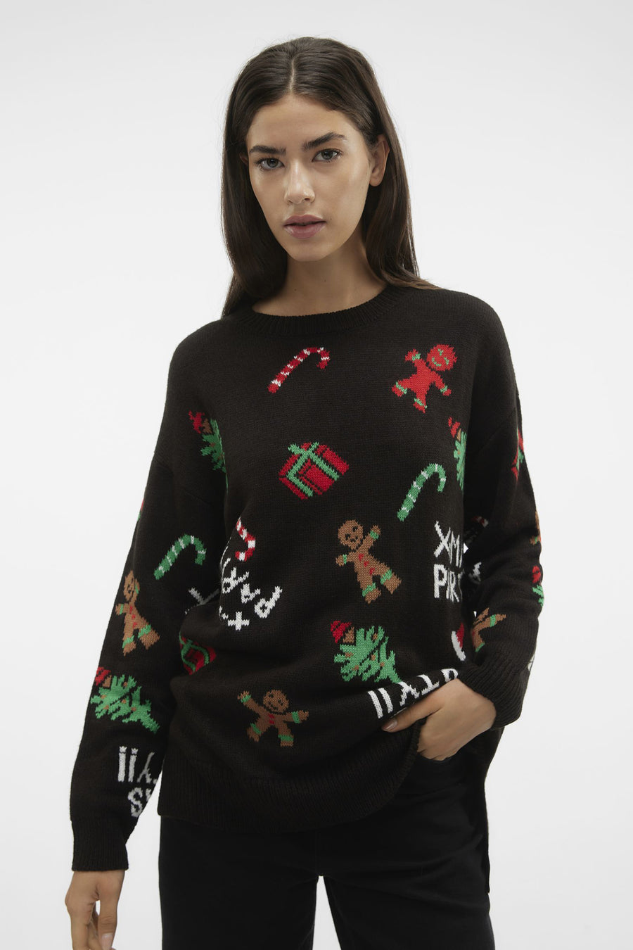 Pull à col rond - noir - VERO MODA®