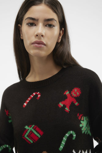 Pull à col rond - noir - VERO MODA®