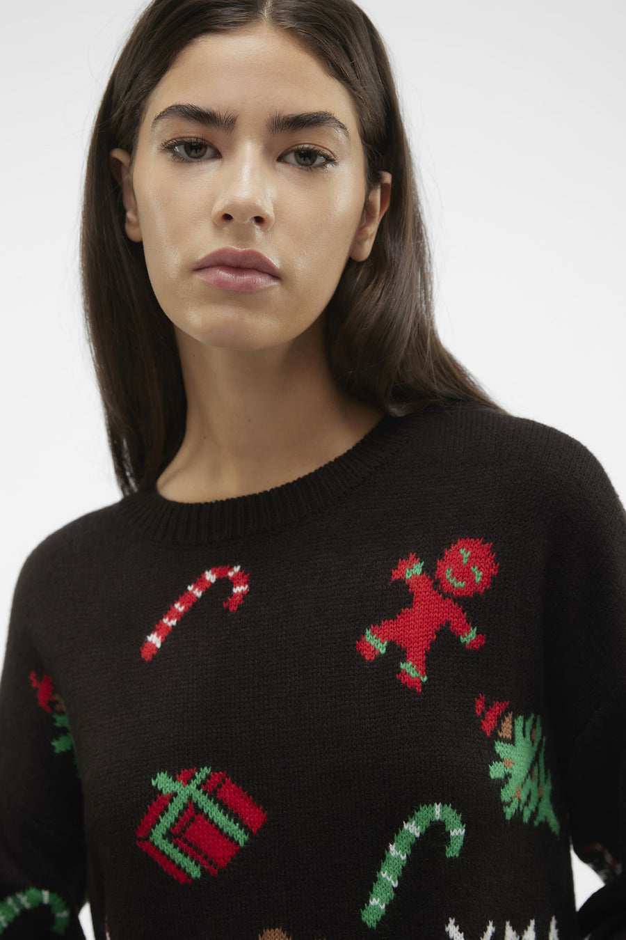 Pull à col rond - noir - VERO MODA®