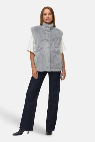 VMSONJAPOPPY FAUX FUR WAISTCOAT GA BOO