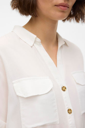 Chemise à manches courtes - blanc - VERO MODA®