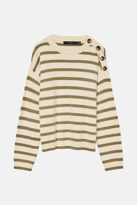 VMSABA LS O-NECK BUTTON PULLOVER GA NOOS