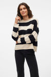 VMLEONORA LS ROLLEDGE O-NK PULLOVER BOO