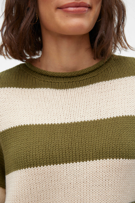VMLEONORA LS ROLLEDGE O-NK PULLOVER BOO