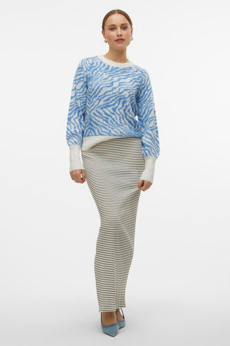 VMTARI LS O-NCK JACQUARD PULLOVER GA BOO - VERO MODA®