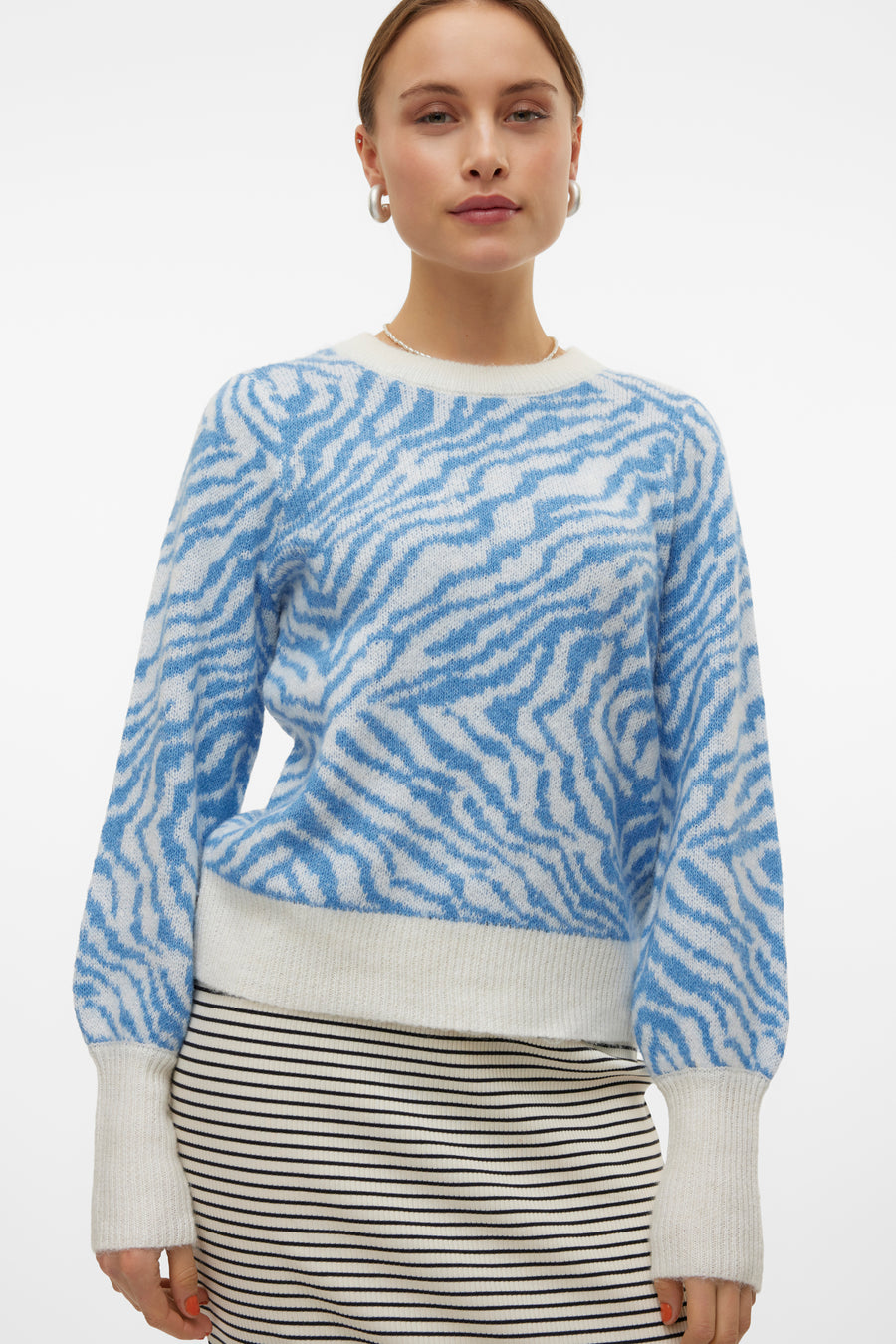 VMTARI LS O-NCK JACQUARD PULLOVER GA BOO - VERO MODA®