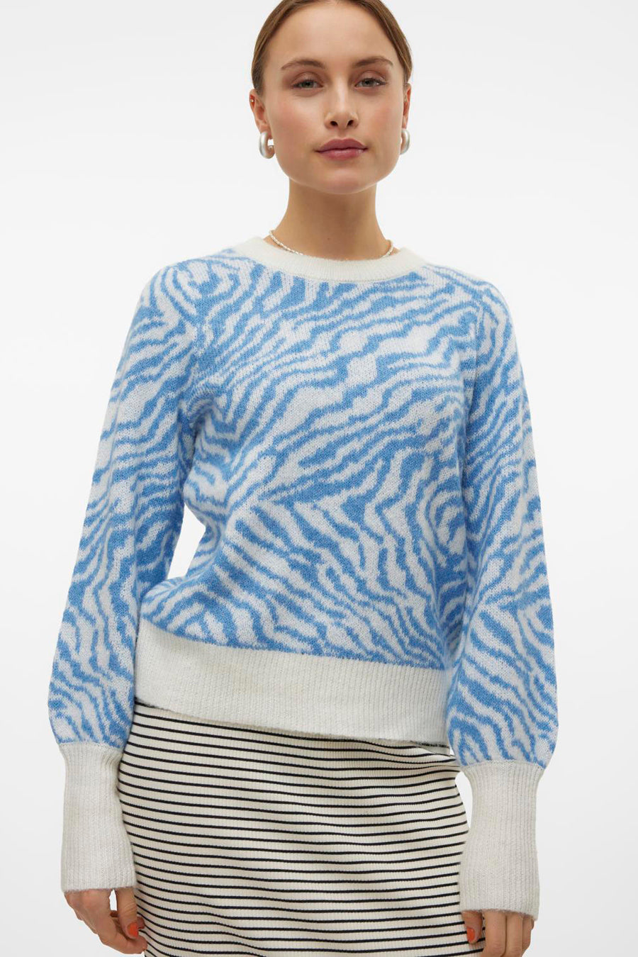 VMTARI LS O-NCK JACQUARD PULLOVER GA BOO - VERO MODA®