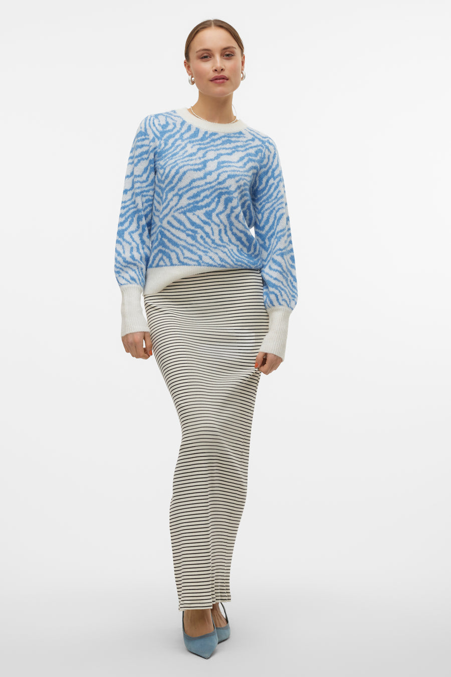 VMTARI LS O-NCK JACQUARD PULLOVER GA BOO - VERO MODA®