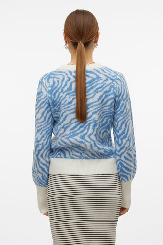 VMTARI LS O-NCK JACQUARD PULLOVER GA BOO - VERO MODA®