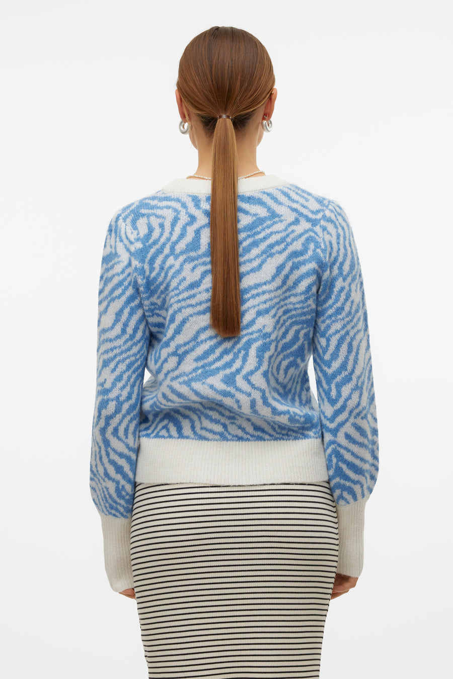 VMTARI LS O-NCK JACQUARD PULLOVER GA BOO - VERO MODA®