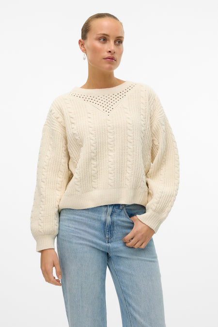VMLUELLA LS O-NECK PULLOVER BOO