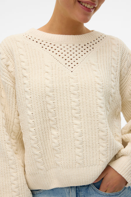 VMLUELLA LS O-NECK PULLOVER BOO