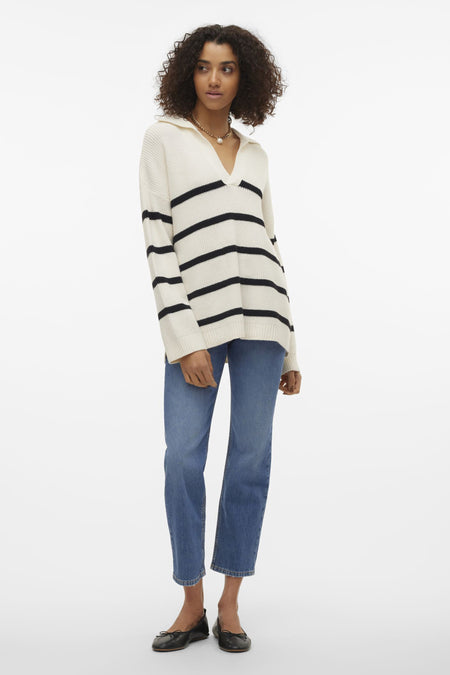 VMLUNA LS V-NECK LONG PULLOVER GA BOO