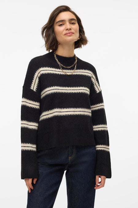 VMDAZZLE LS HIGHNECK PULLOVER GA BOO