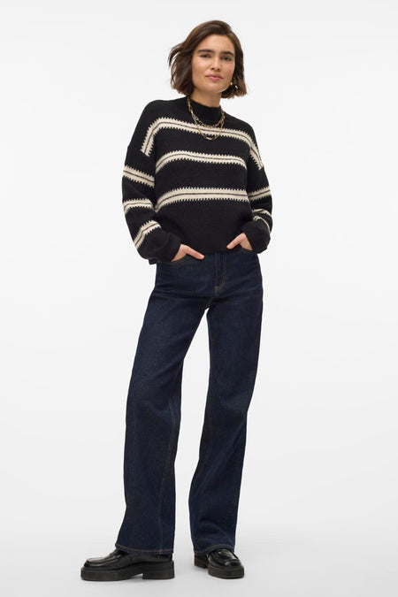 VMDAZZLE LS HIGHNECK PULLOVER GA BOO