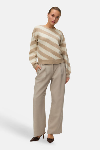 Pull col O beige - VERO MODA®