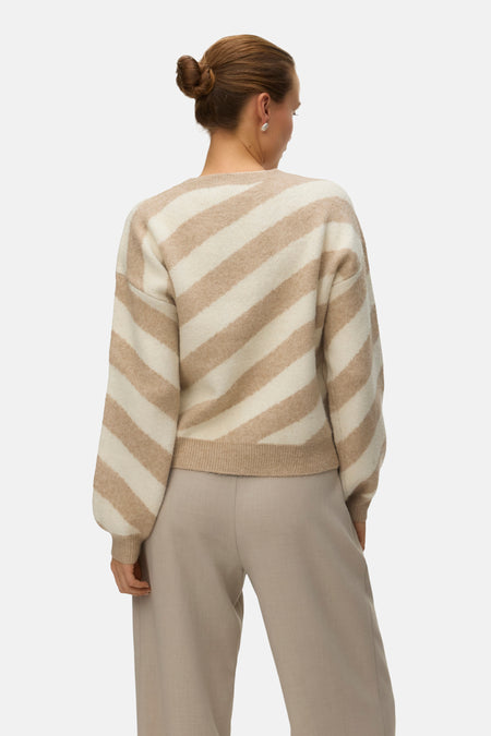 Pull col O beige - VERO MODA®