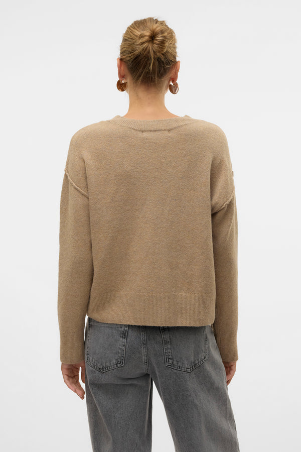 Pull col O Brun - VERO MODA®
