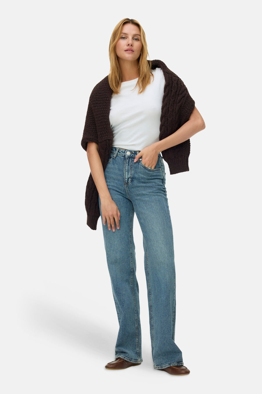 Jeans wide mid blue denim - VERO MODA®