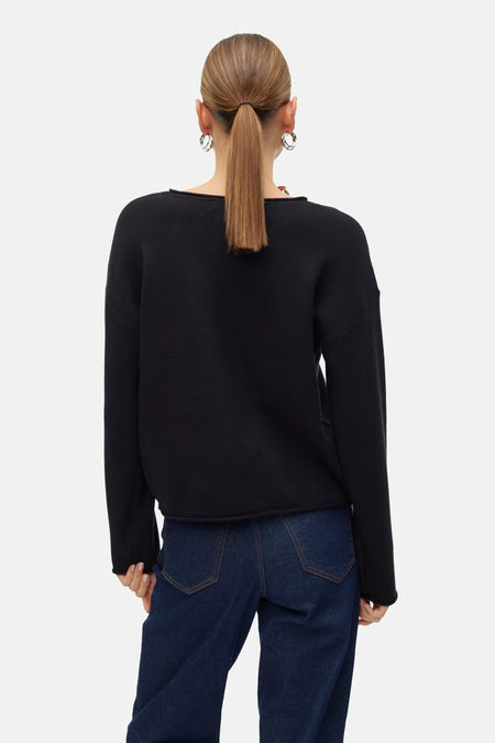 VMSABA ROLL LS O-NECK PULLOVER GA NOOS