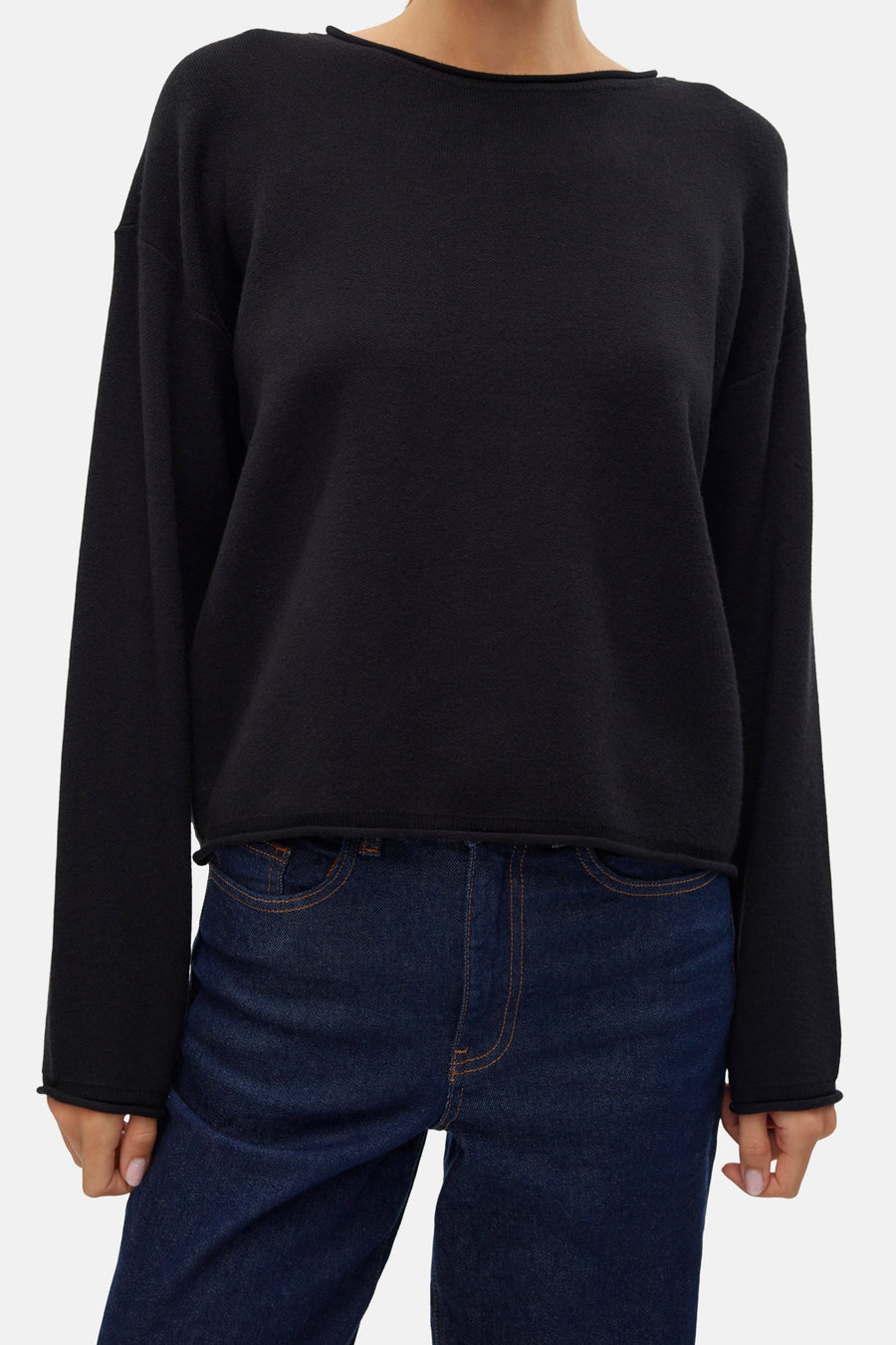 Pull à col rond - noir - VERO MODA®