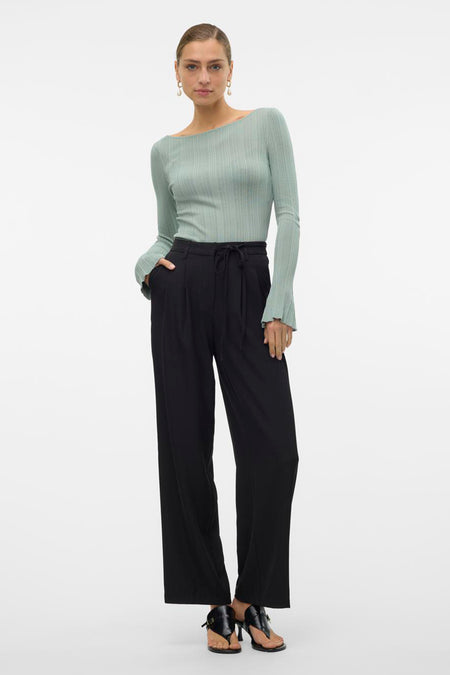 VMLAVONA LS BOAT NECK KNIT TOP VMA