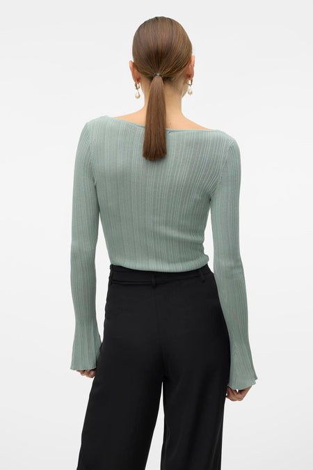 VMLAVONA LS BOAT NECK KNIT TOP VMA