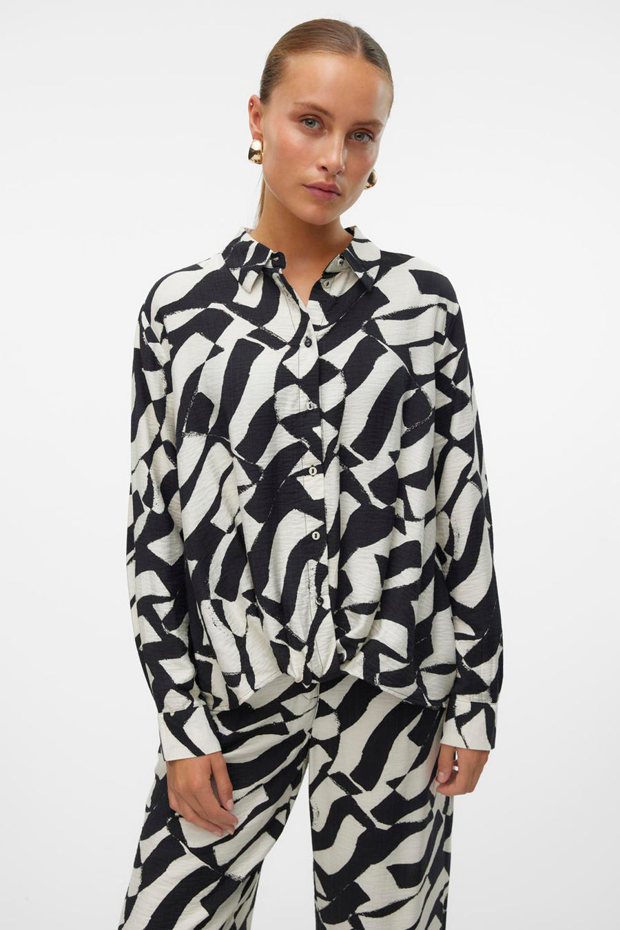 VMJOSS ARIA KNOT LS SHIRT WVN GA