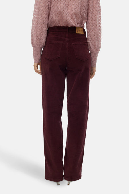 VMTESSA HR WIDE CORDUROY PANTS NOOS